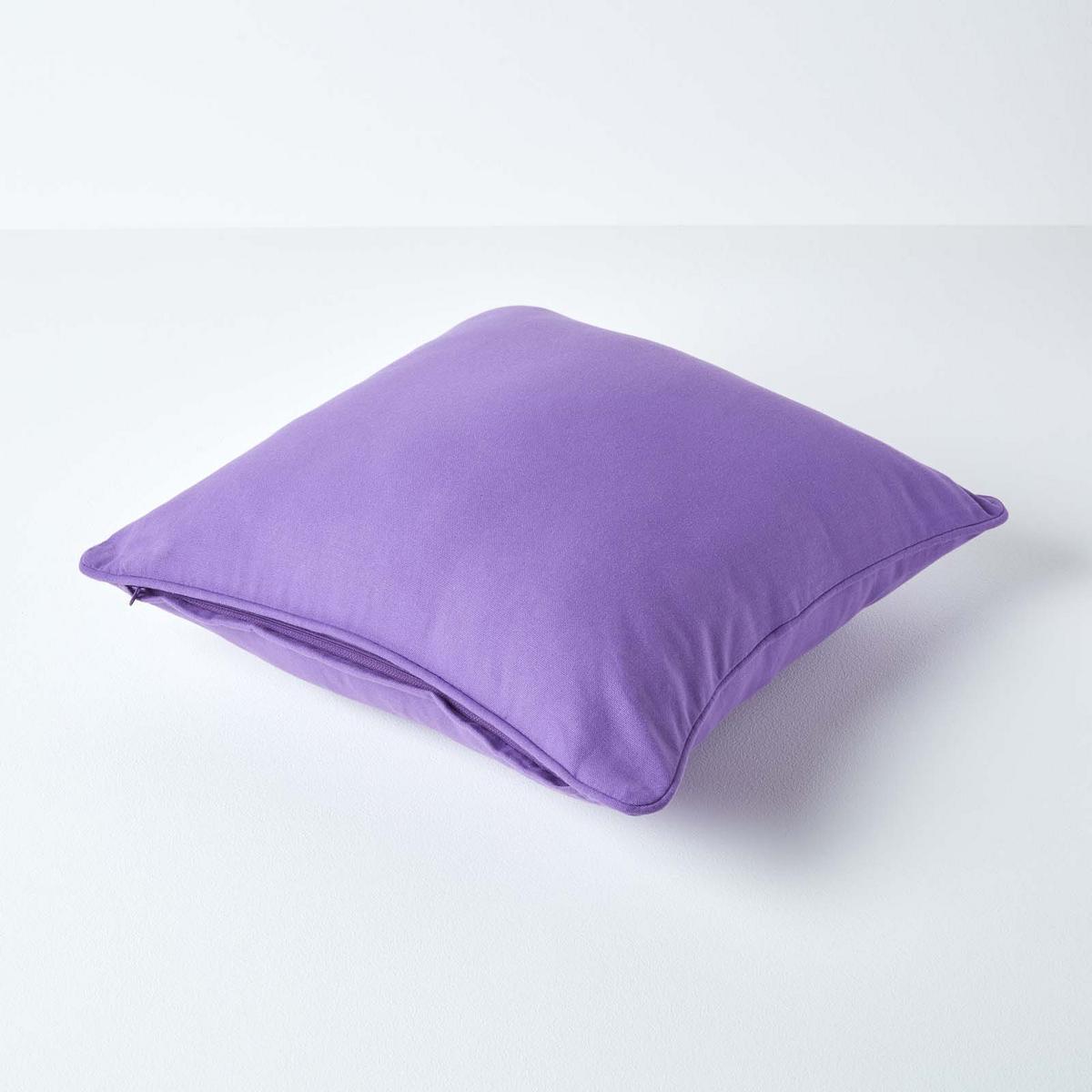KISSENHÜLLE lila 45/45 cm, 100% Baumwolle - Lila, Textil (45/45cm) - Homescapes