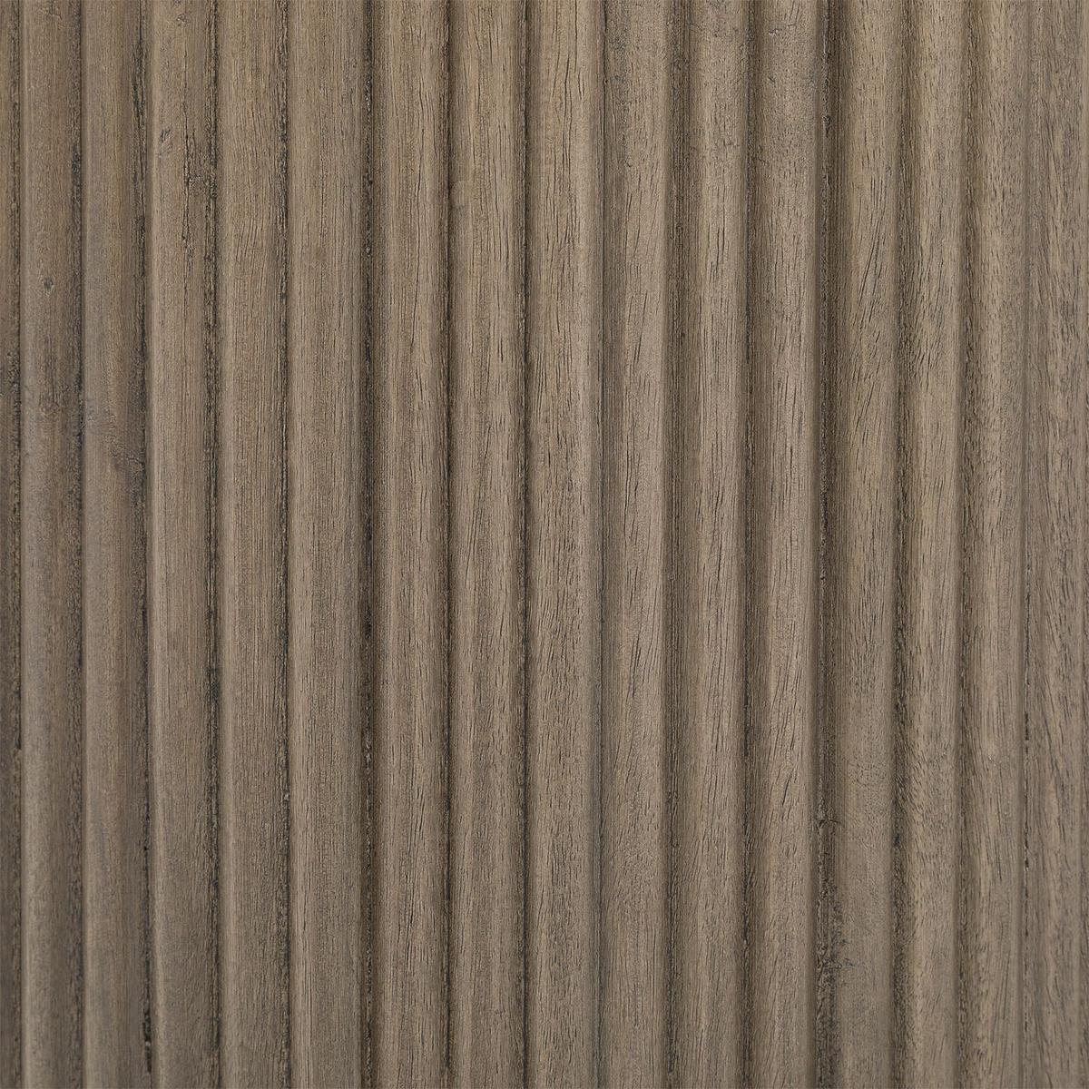 NACHTTISCH FLUTED grau - Grau, Metall (40/52/40cm) - IDIMEX