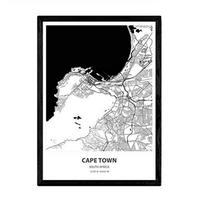 POSTER Kapstadt - Südafrika A4 Rahmenlos - Klar, Papier (29.7/5/21cm) - Nacnic