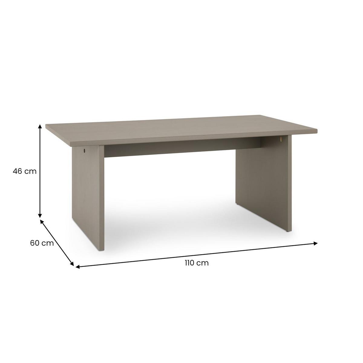 COUCHTISCH SALTO - Grau, Holz (60/110/45cm) - IDIMEX