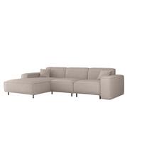 ECKSOFA Gloria In Artico - Creme, Holzwerkstoff/Textil (165/266cm) - Fun Möbel