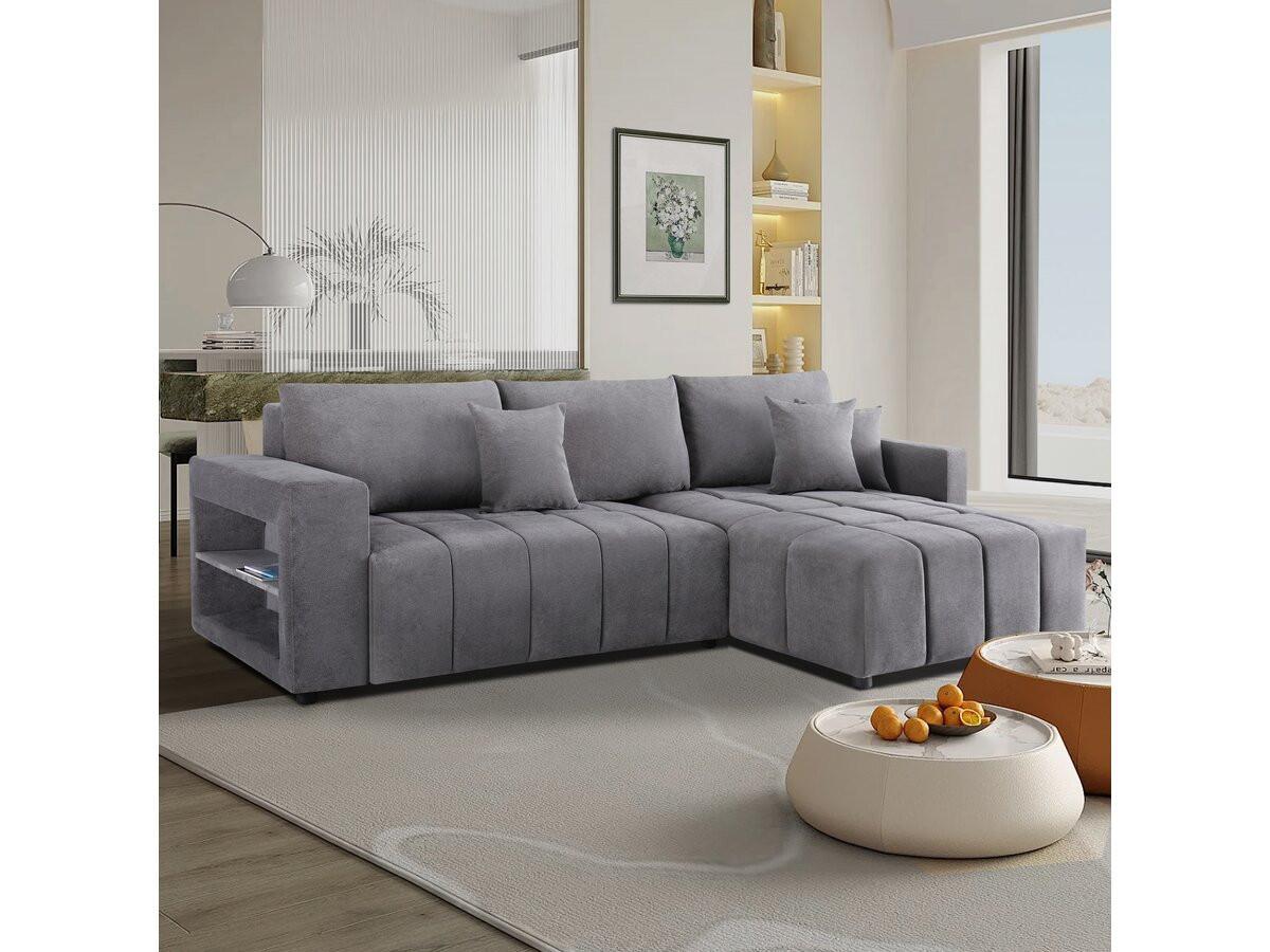 ECKSOFA trocadero Grau - Grau, Textil (178/264cm) - Habitat Garten