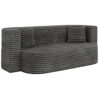 3-SITZER SOFA OVELA Grau Cord - Grau, Textil (200/70/100cm) - MKS