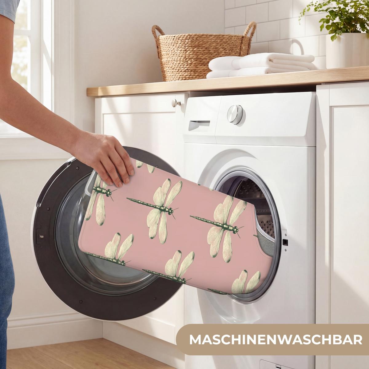 WC-VORLEGER Lillibells - Muster - Rosa Toilettenvorleger 55x60 cm - Rosa, Textil (55/1cm) - OnlyWow