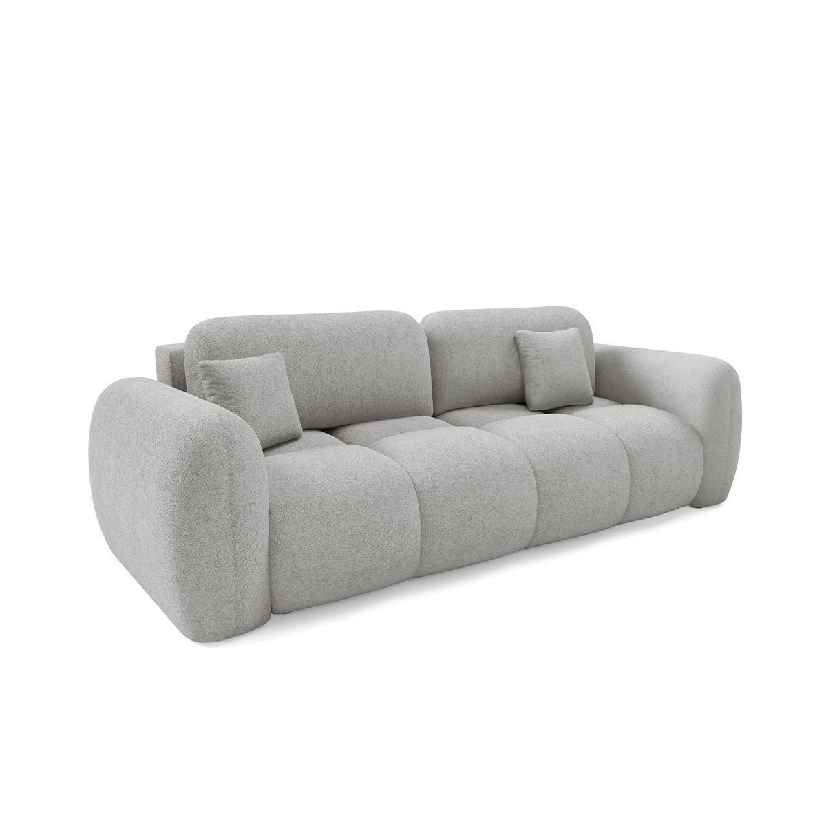 SOFA Livio 3 Sitzplätze Hellgrau - Grau, Holz (270/95/121cm) - Petits-meubles
