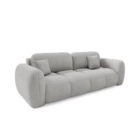 SOFA Livio 3 Sitzplätze Hellgrau - Grau, Holz (270/95/121cm) - Petits-meubles