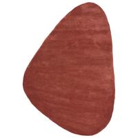 TEPPICH Dunkelrot 160/230 cm Viskose Tando - Dunkelrot, Textil (160/230cm) - Beliani