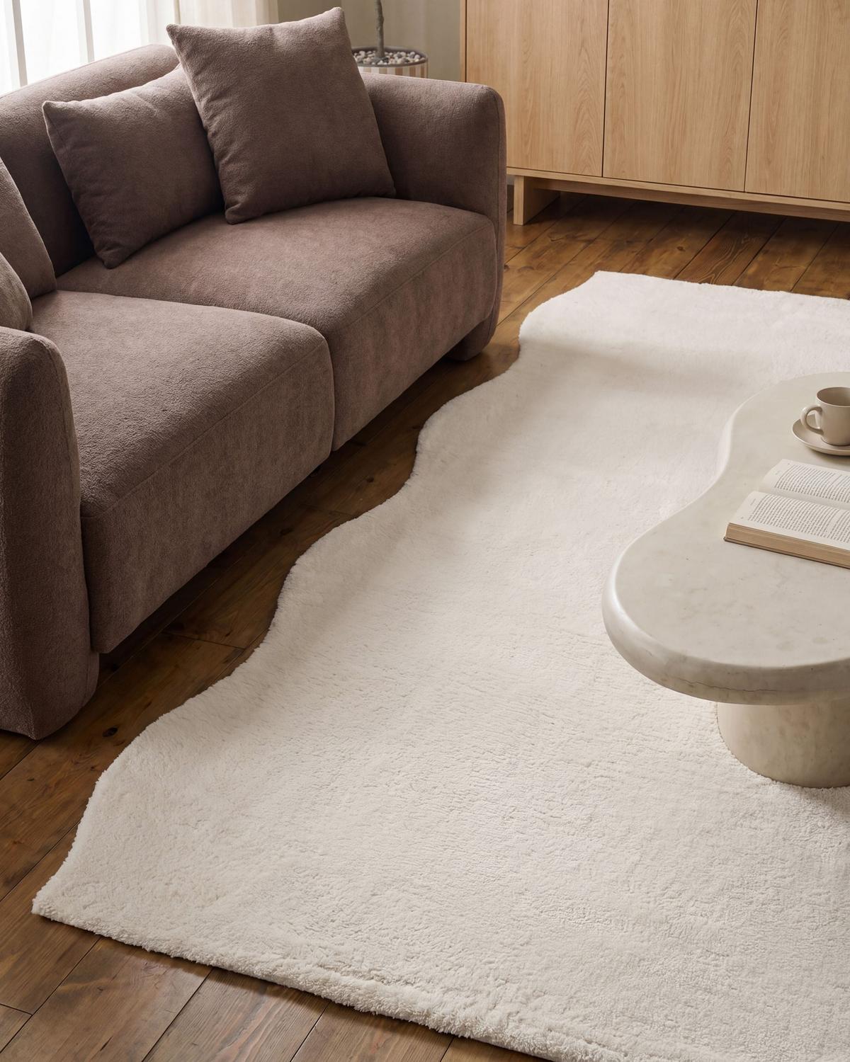 TEPPICH Hellbeige 160/230 cm Dawa - Beige, Kunststoff (160/230cm) - Beliani