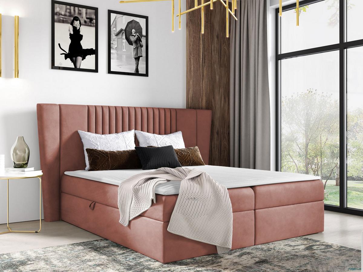 BOXBETT Spark - H3 - Rosa, Holz (120/200cm) - MIRJAN24