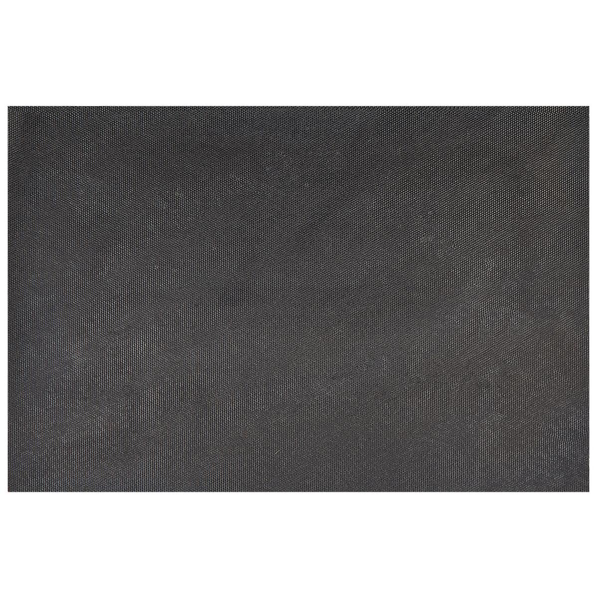 FUSSMATTE Schwarz 40/60 cm Schriftzug Kokosfasern Fansipan - Schwarz, Textil (40/60cm) - Beliani