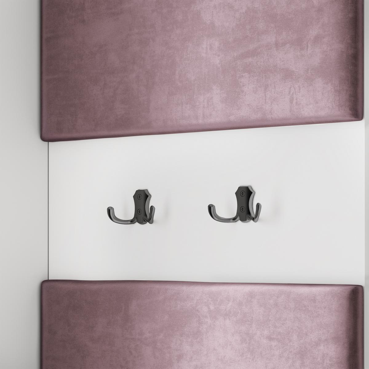 GARDEROBENSCHRANK LORI 95/181/51 cm Modern Garderobe-Set Kaschmir - Kaschmir/Lila, Holzwerkstoff (95/181/51cm) - MASSENO