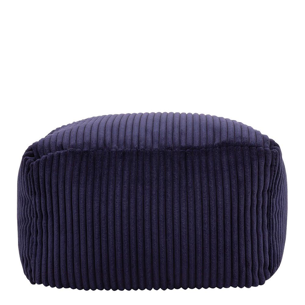 SITZPOUF Amara - Dunkelblau, Textil (40/24/40cm) - icon
