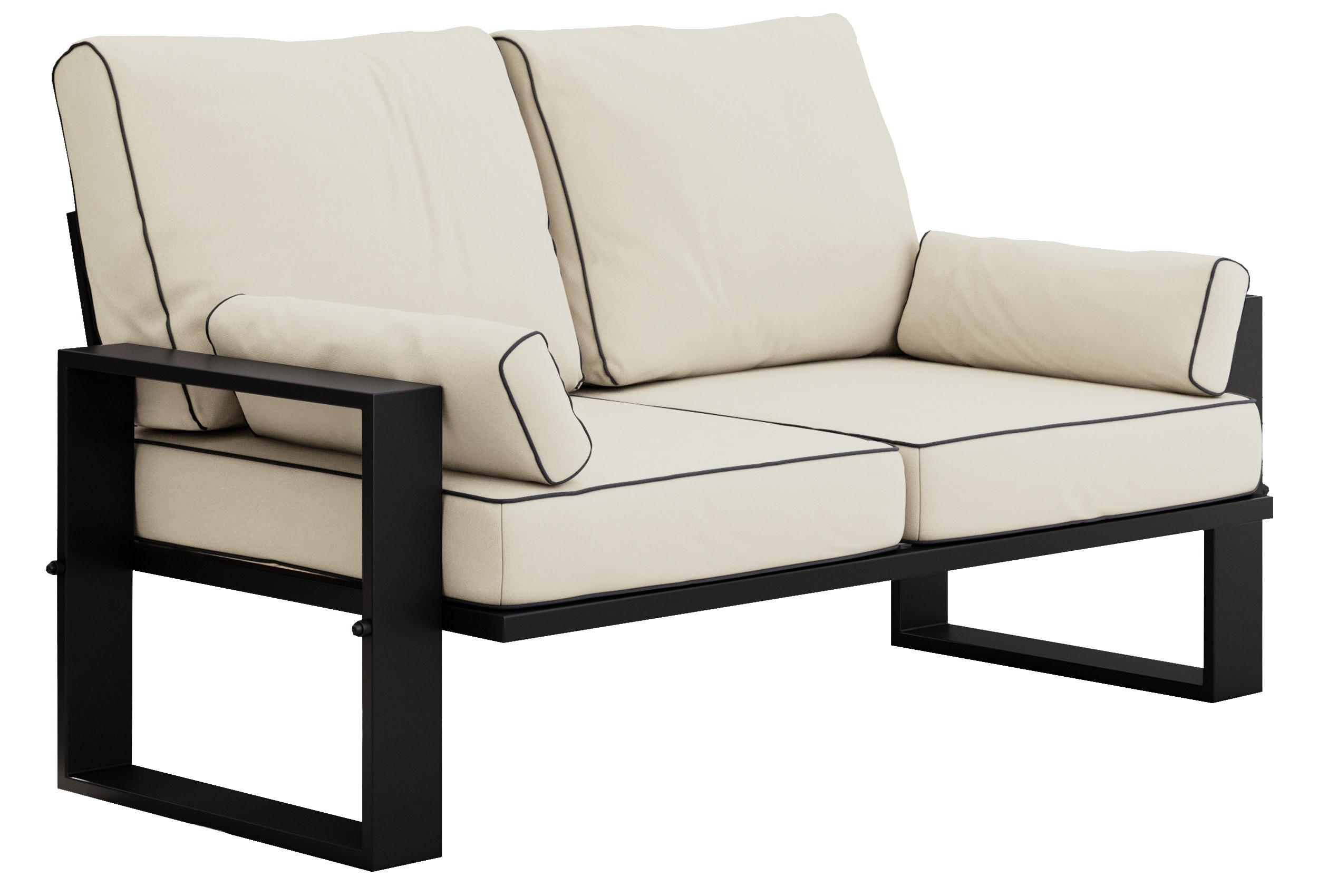 LOUNGESOFA Elba 2 Sitzer - Beige - Beige, Textil (150/90/87cm) - MKS