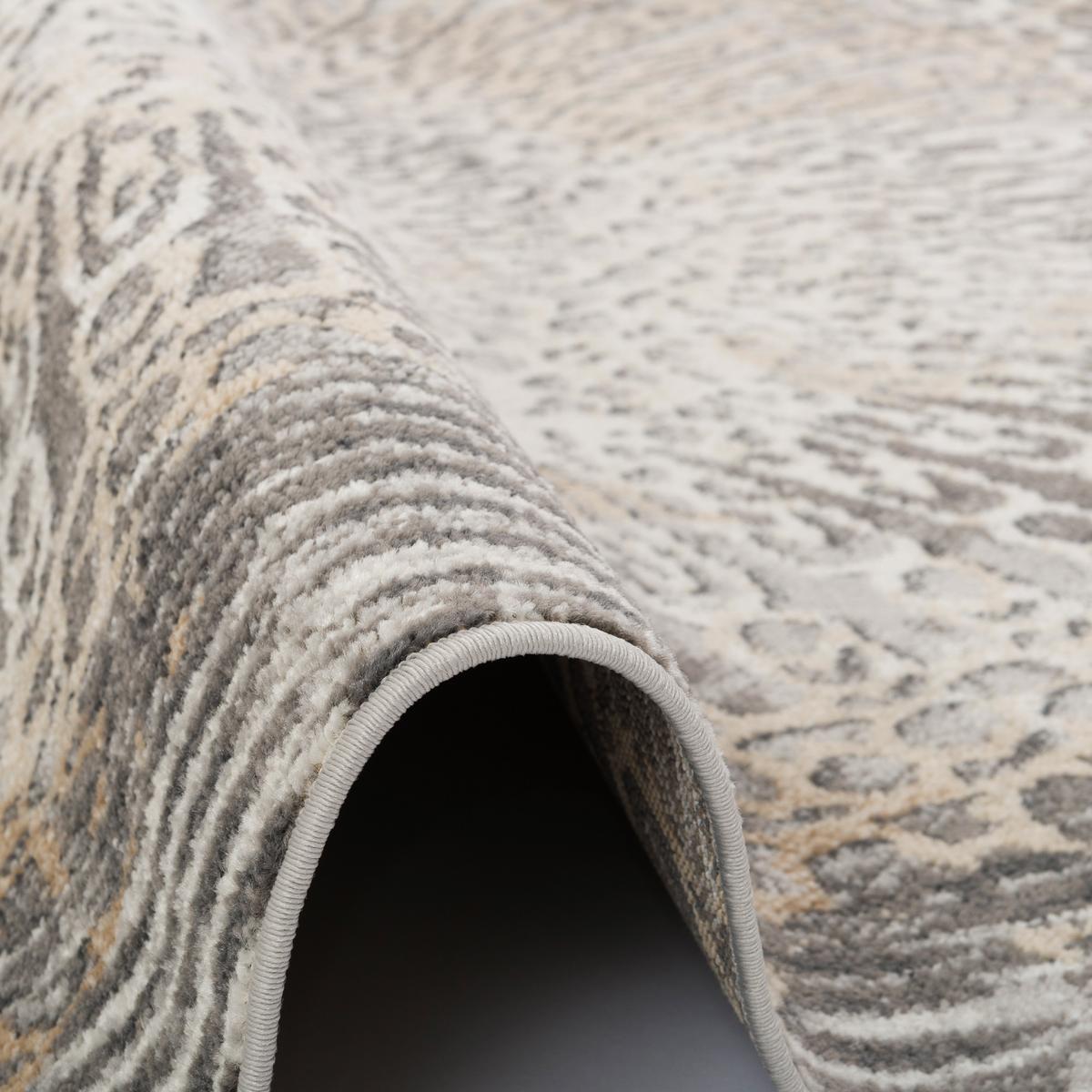 DESIGNER TEPPICH MODERNE ORIENT VINTAGE KLASSIK - Taupe, Textil (80/150cm) - Pergamon