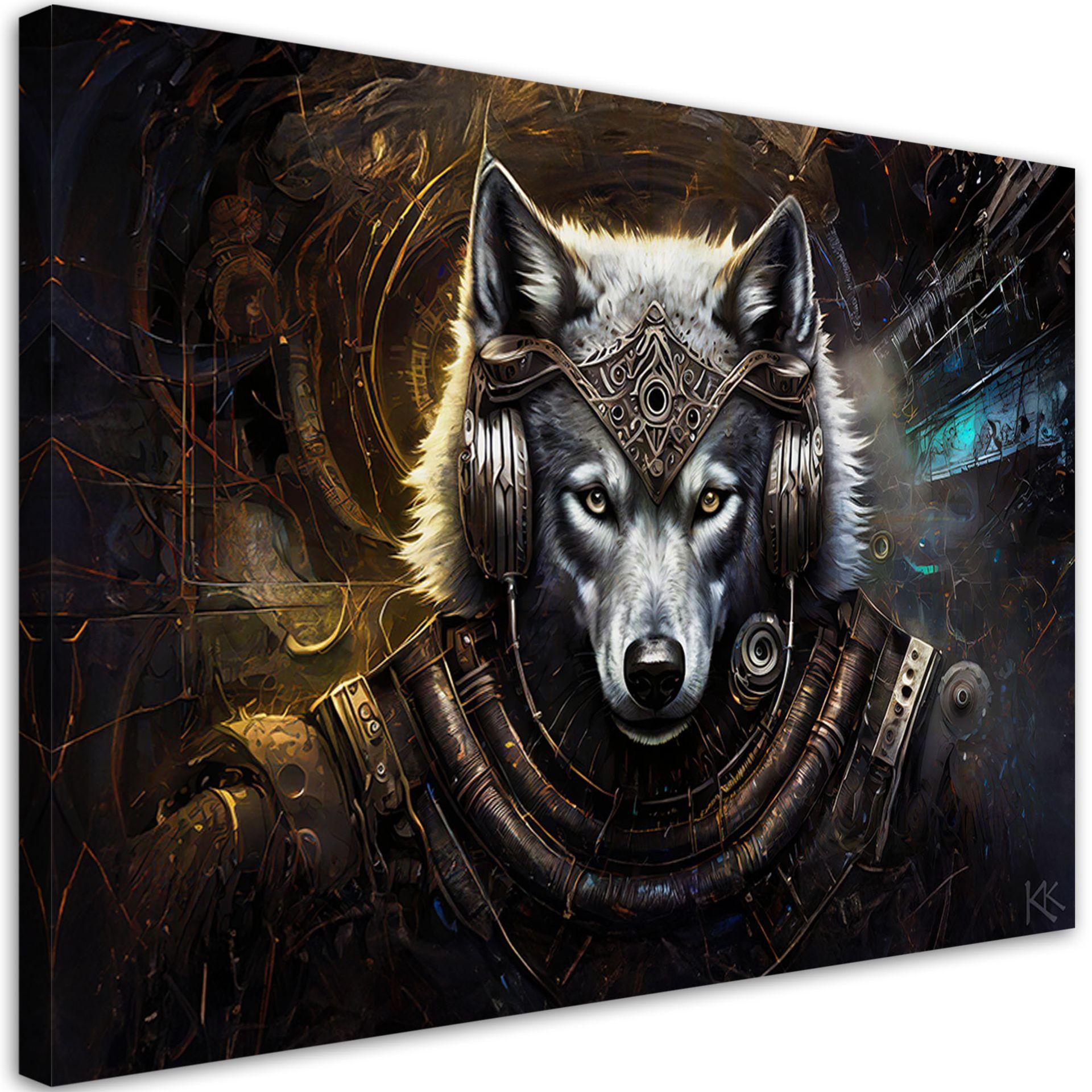 KUNSTDRUCK Grau 60/40 cm - Grau, Textil (60/40cm) - KUNSTLOFT