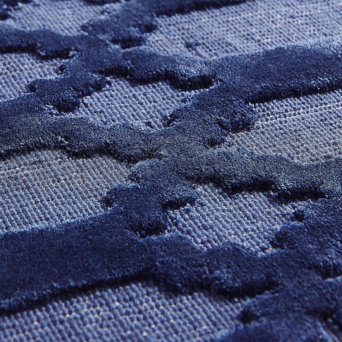 KURZFLOR-TEPPICH Cizre 200/140 cm - Blau, Naturmaterialien (140/200cm) - Beliani