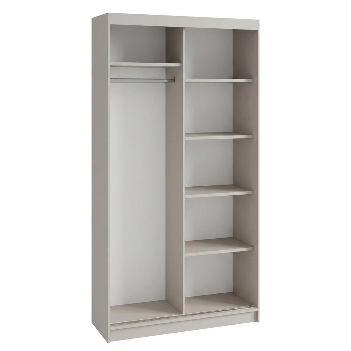 SCHWEBETÜRENSCHRANK Donatello mit 2 Türen. 100 cm, Kaschmir+eiche Artisan - Kaschmir/Eiche Artisan, Holzwerkstoff (100/205/60cm) - Beautysofa