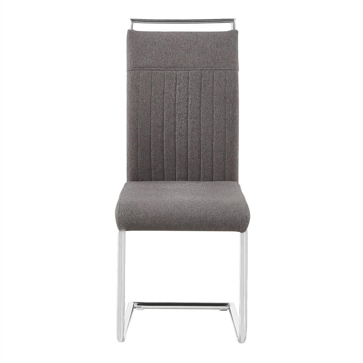 ESSZIMMERSTUHL ERICA 4er-Set dunkelgrau - Dunkelgrau, Textil (42/101/58cm) - CARO-Möbel
