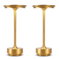 LED TISCHLAMPE Elowen 12.8/12.8/27 cm - Goldfarben, Kunststoff/Metall (12.8/12.8/27cm) - ZMH