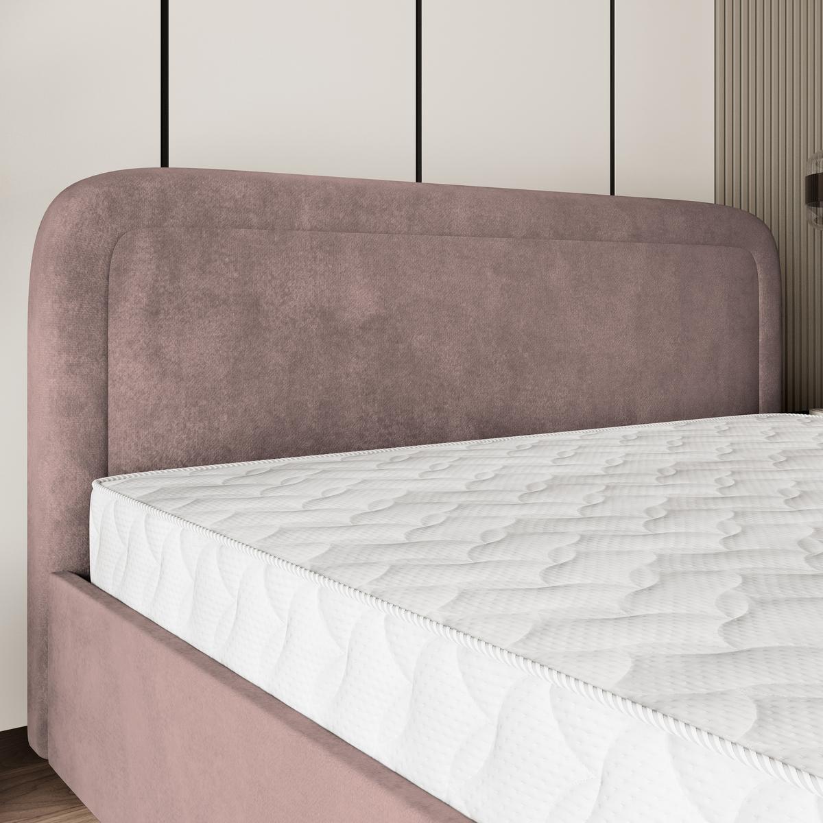 POLSTERBETT BENIRA K 180x200 cm mit Bettkästen - Rosa - Rosa, Holz (180/200cm) - MASSENO