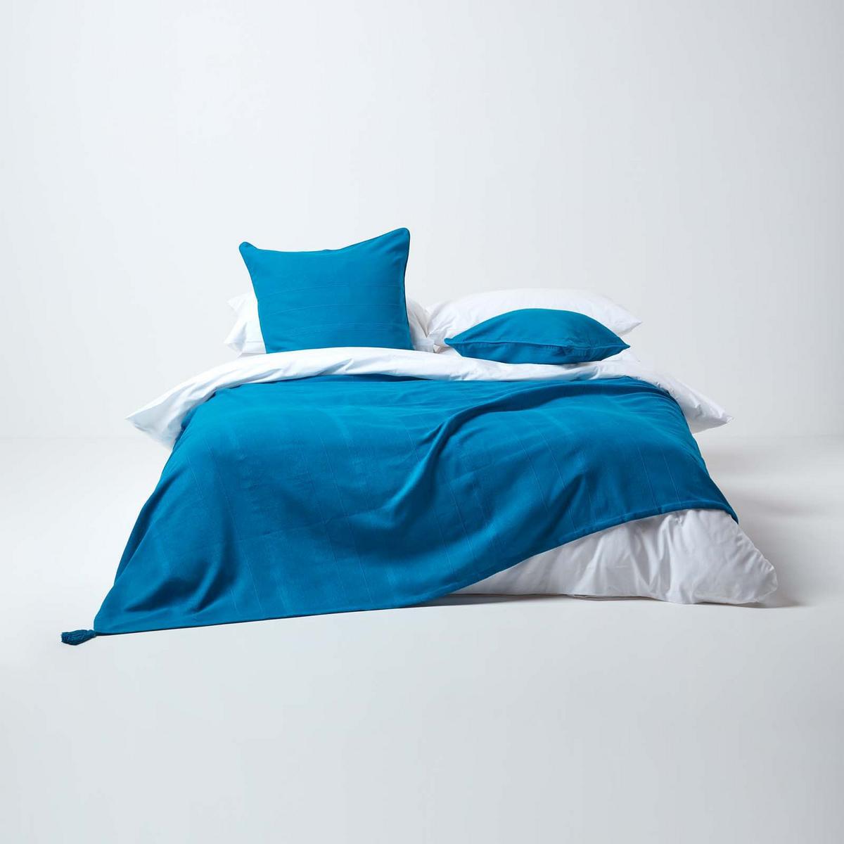 KISSENHÜLLE Rajput 45/45 cm, 100% Baumwolle - Petrol, Textil (45/45cm) - Homescapes