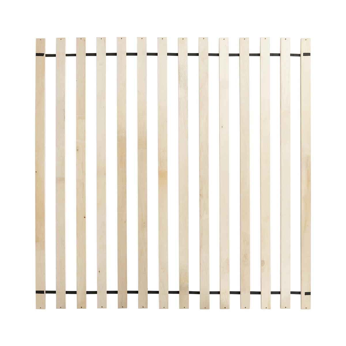 BETT mit Lattenrost 140/200 cm Hellbraun Boussicourt - Hellbraun/Schwarz, Holz (140/200cm) - Beliani