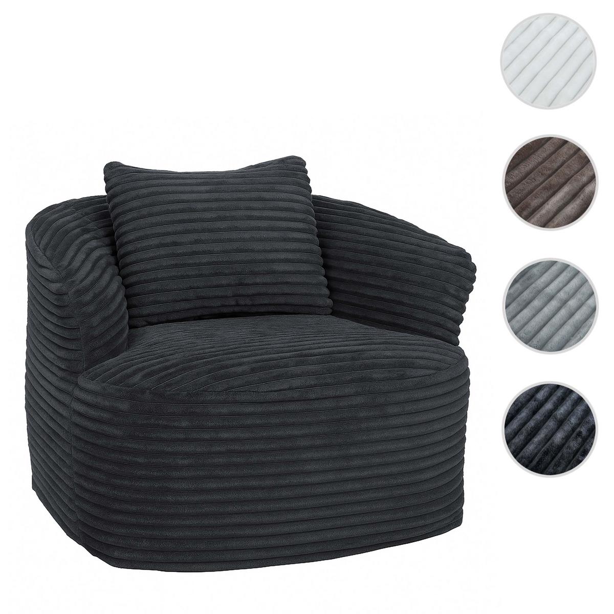 SESSEL Grau - Grau, Textil (100/66/86cm) - MCW