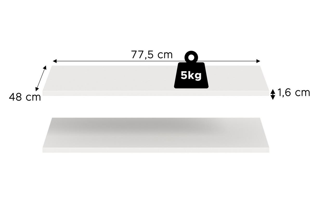 KLEIDERSCHRANK weiß 3-türig 120 cm, Drehtürenschrank mit Kleiderstange - Schwarz/Weiß, Holzwerkstoff/Kunststoff (120/176/51cm) - Inn.Furn
