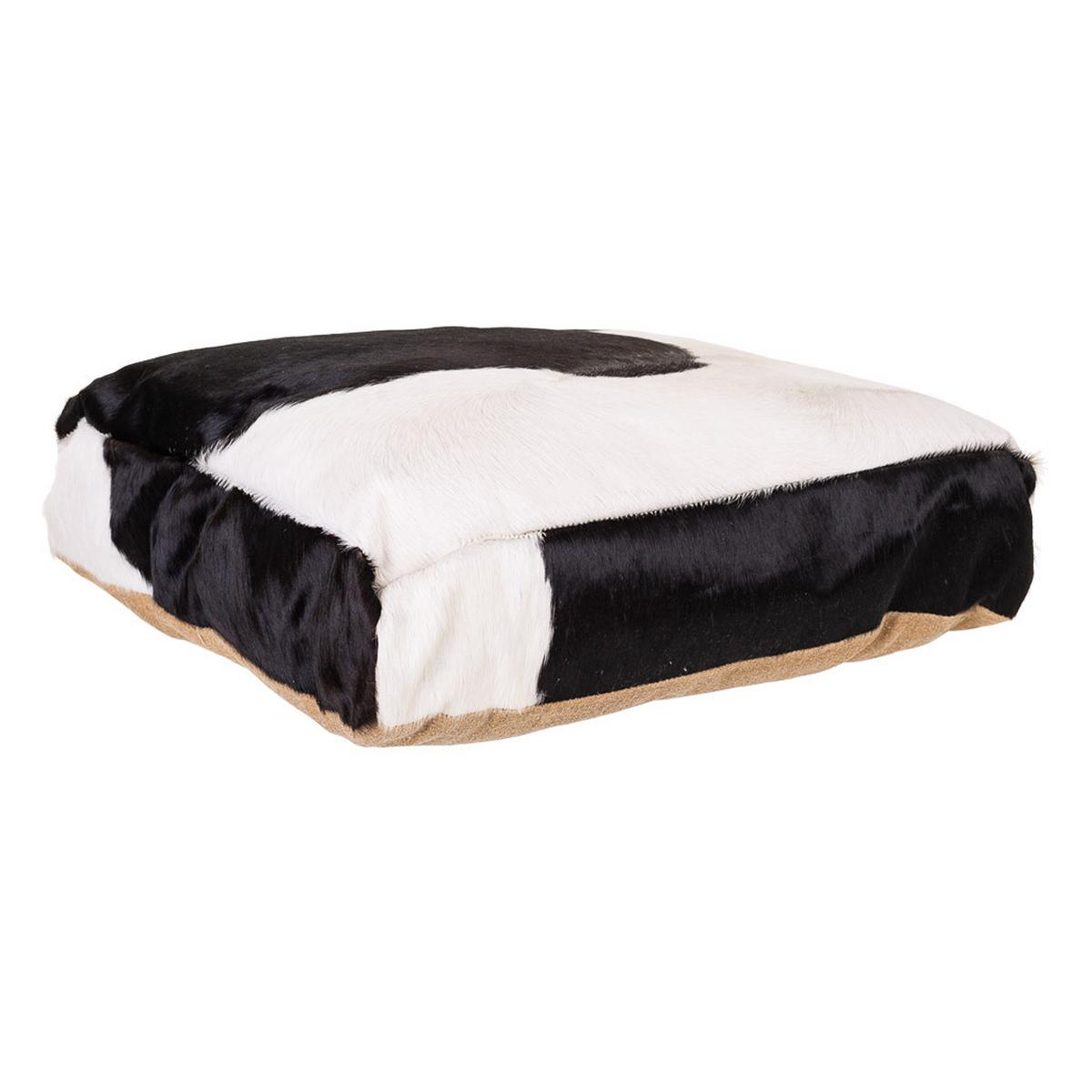DEKORATIONSSTÜCK, schwarz, 48x10cm - Multicolor, Fell (48/48/10cm) - Wanderlust