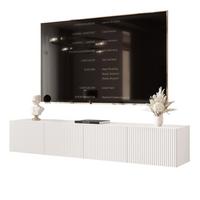 TV-LOWBOARD ANGEL Weiß hängend mit LED-Beleuchtung 200 cm - Weiß, Holzwerkstoff (200/36/40cm) - Idohome