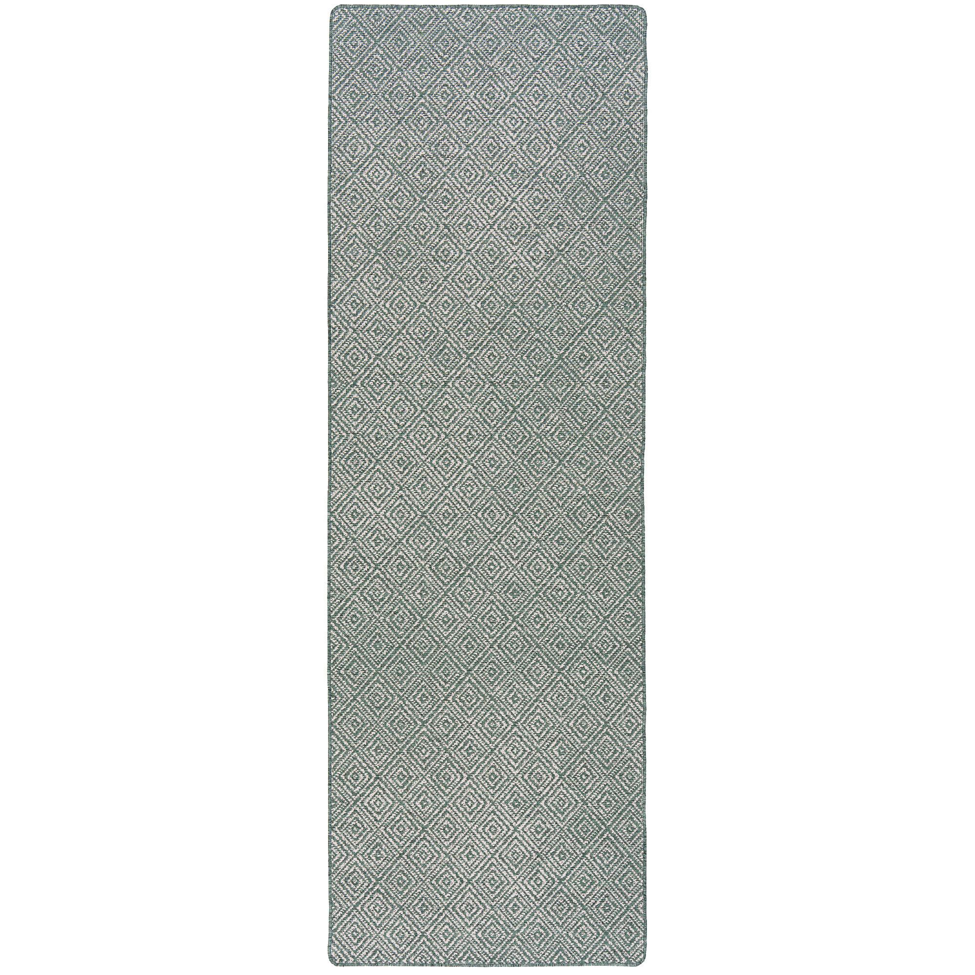 IN- UND OUTDOOR TEPPICH LÄUFER BEIDSEITIG NEWPORT - Grün, Textil (100/300cm) - Snapstyle