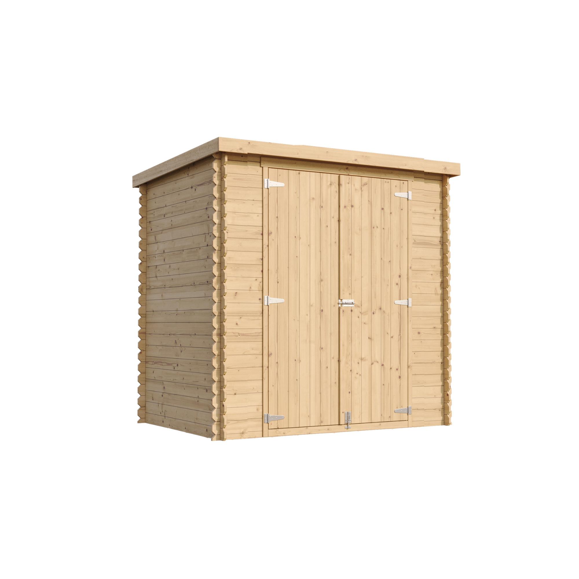 HOLZ-GARTENHAUS 2,22 m² – TIMBELA M311C1 - Naturfarben, Holz (204/200/142cm) - Timbela