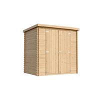 HOLZ-GARTENHAUS 2,22 m² – TIMBELA M311C1 - Naturfarben, Holz (204/200/142cm) - Timbela