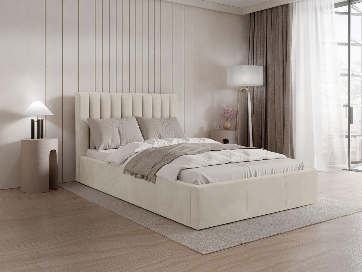 POLSTERBETT Cosmo - Beige/Naturfarben, Holz/Holzwerkstoff (120/200cm) - MIRJAN24