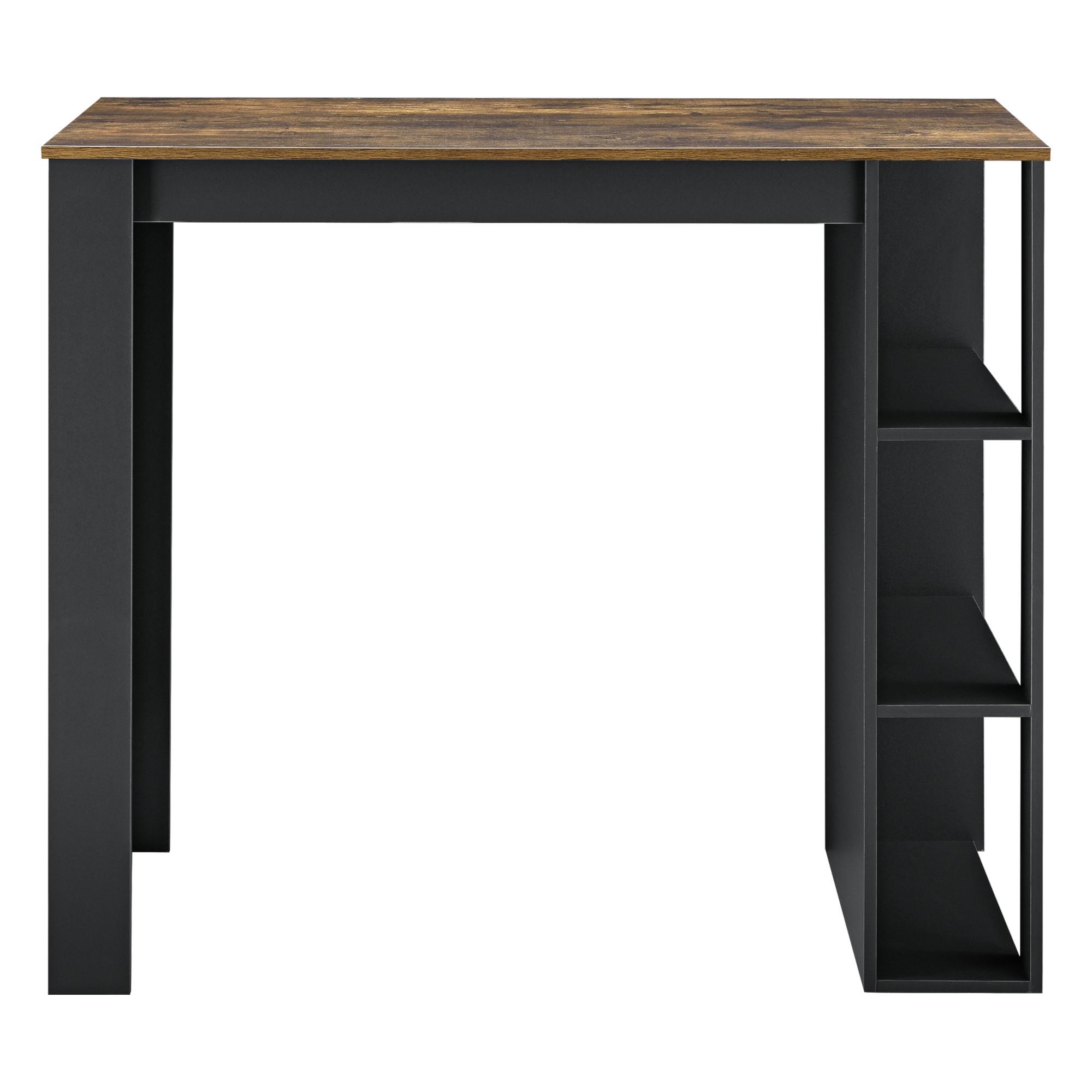 BARTISCH Danderyd - Schwarz/Braun, Holzwerkstoff (60/120/105.5cm) - [en.casa]