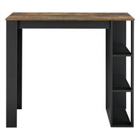 BARTISCH Danderyd - Schwarz/Braun, Holzwerkstoff (60/120/105.5cm) - [en.casa]
