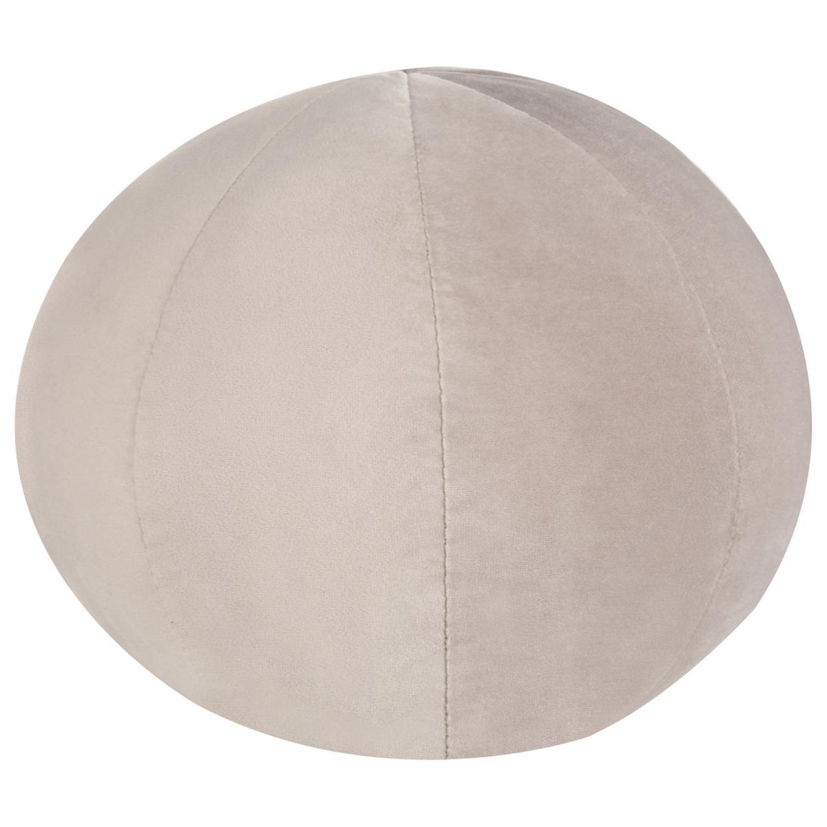 SESSEL Samtstoff Taupe Leiren - Taupe, Textil (111/73/83cm) - Beliani