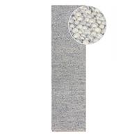 TEPPICH aus Wolle handgewebt MEDWAY in Blau, einfarbig, 60 x 230 cm - Blau, Textil (230/60cm) - KADIMA DESIGN