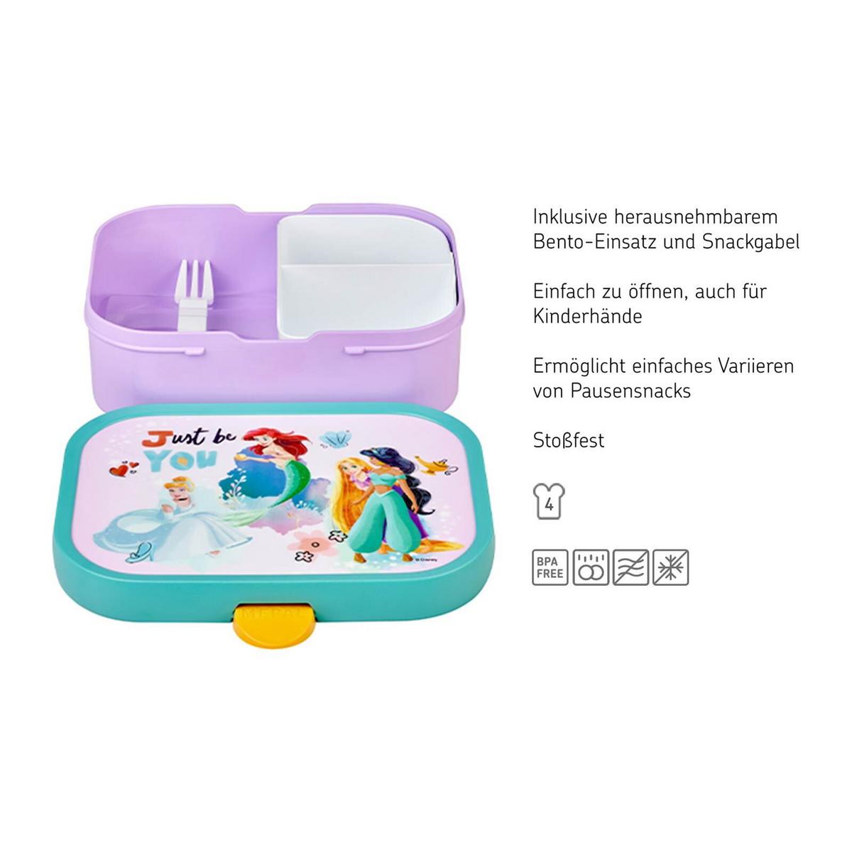 BROTDOSE Campus Disney Princess 700 ml - Violett/Multicolor, Kunststoff (13.2/6.1/17.8cm) - Mepal