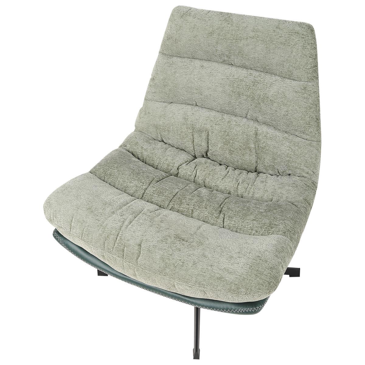 SESSEL Hellgrün Tovik - Schwarz/Grün, Textil (82/89/55cm) - Beliani