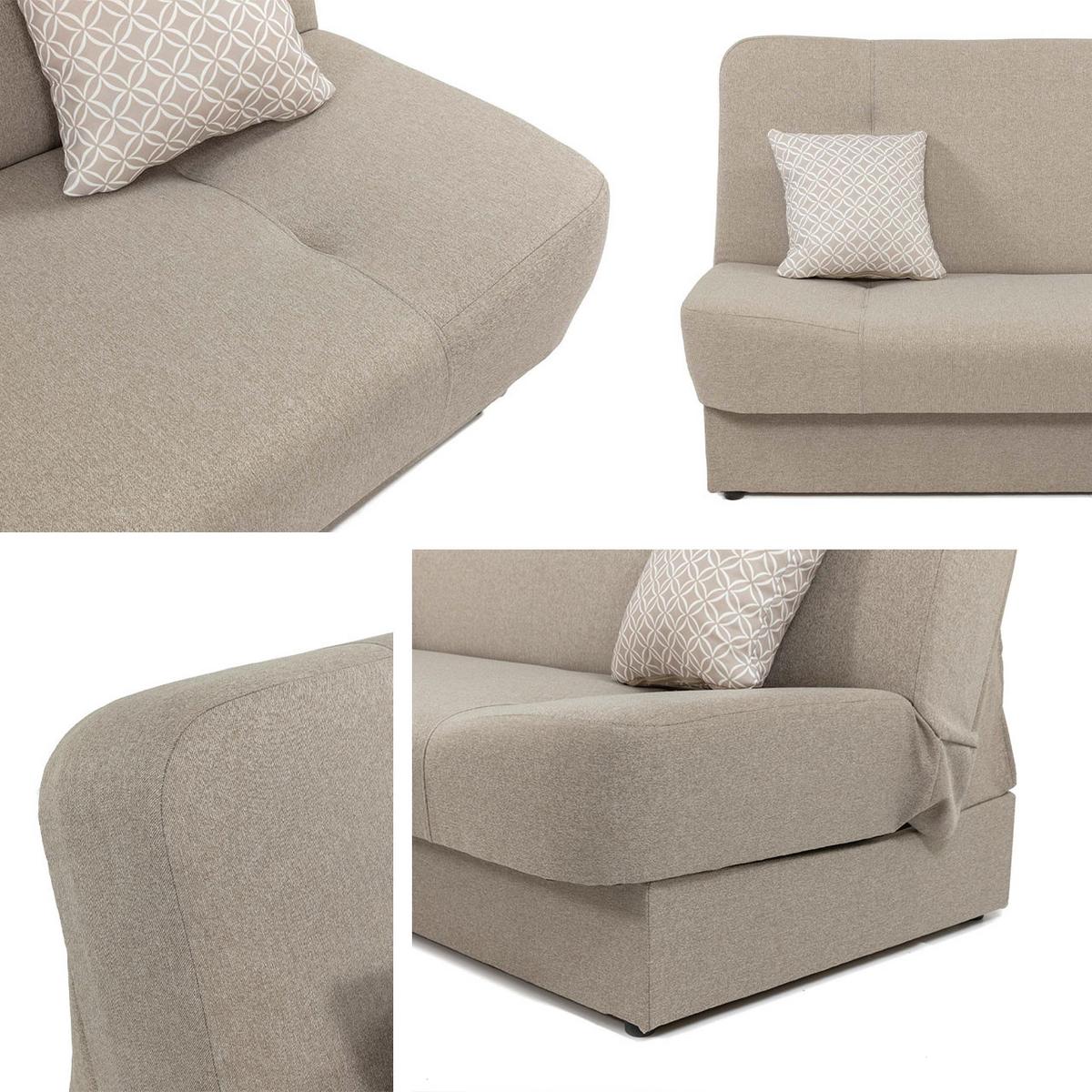 SCHLAFSOFA Jonas - Platinfarben, Holz/Textil (195/86/87cm) - MIRJAN24