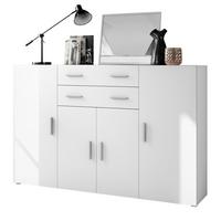 HIGHBOARD Aron Fronten in Weiß matt - Weiß, Holzwerkstoff (166.5/106.5/35cm) - Vladon