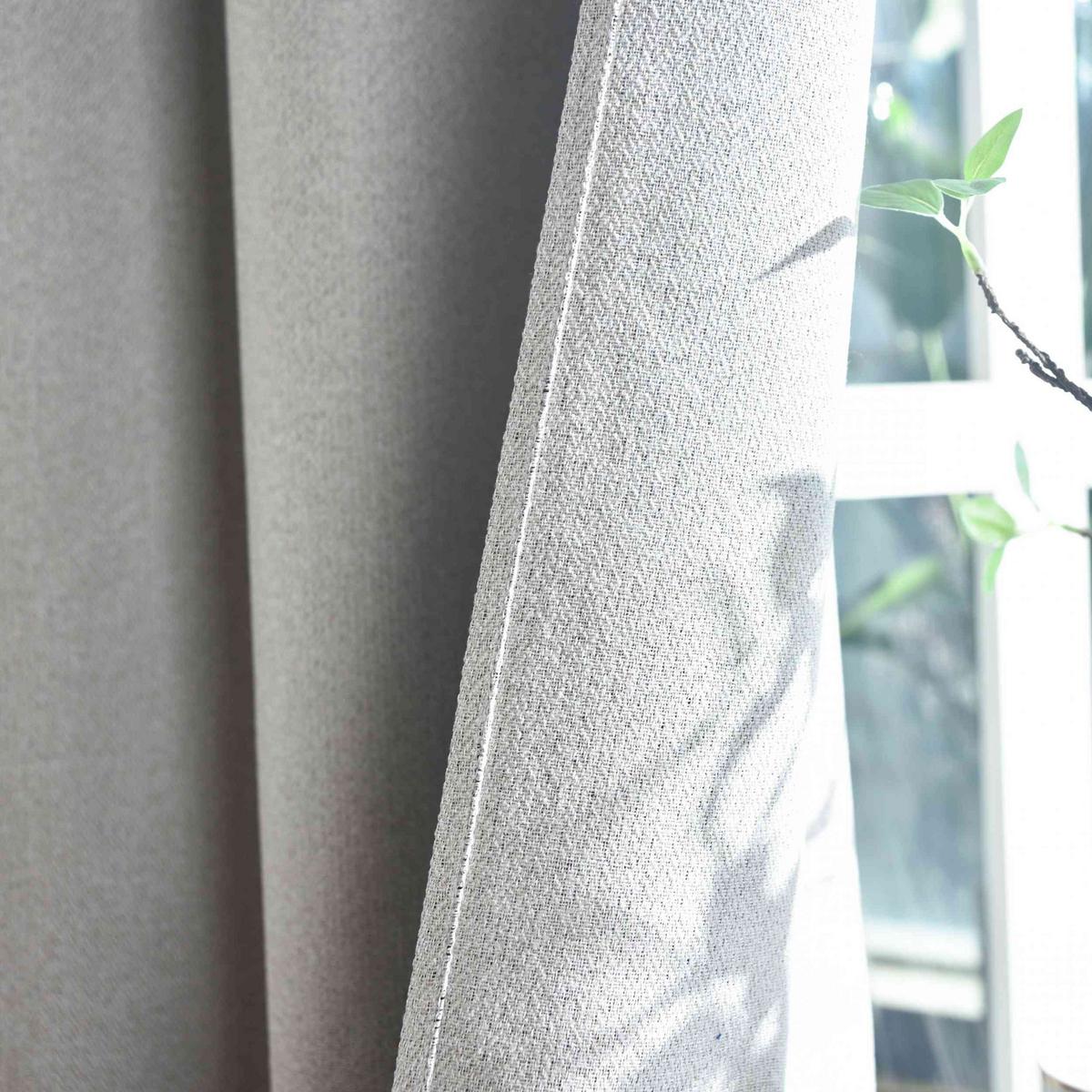 VORHANG 2ER SET »München Dark« HxB 175x145 cm Sand - Sandfarben, Textil (145/175cm) - Gardinenbox