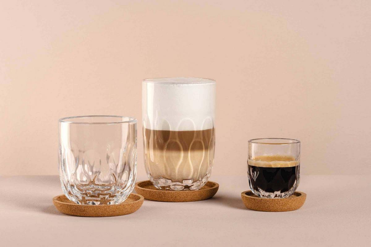 BARISTA-SET (3) Gocce transparent 6-tlg. - Transparent, Glas (2/2/2cm) - Leonardo Living