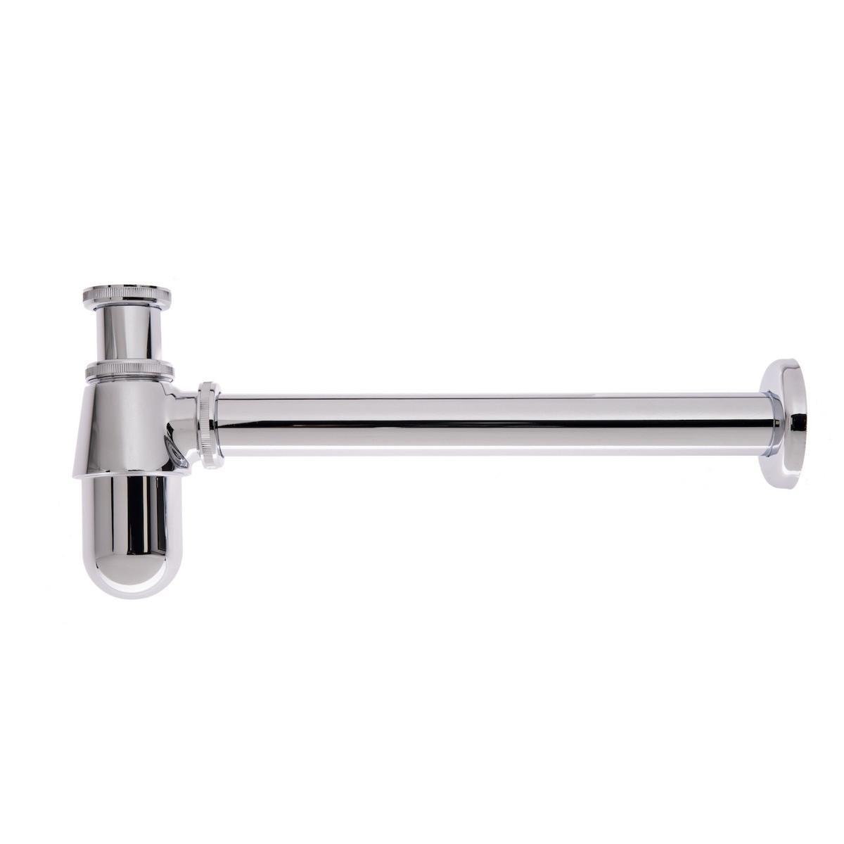 SIPHON mit Ablaufgarnitur Chrom für Waschbecken - Chromfarben, Metall (5cm) - Badplaats