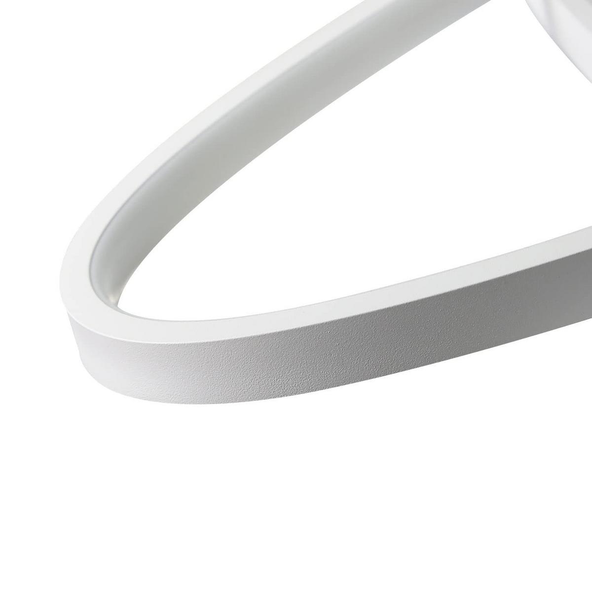 LED-DECKENLEUCHTE Brigitte 85/62/5 cm - Weiß, Metall (85/62/5cm) - Nettlife