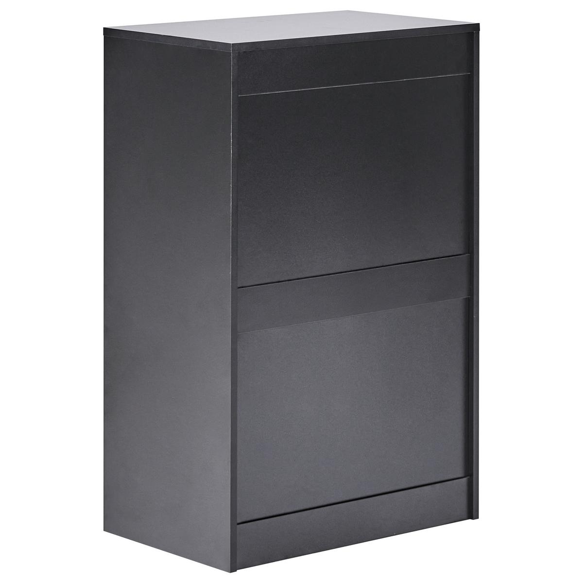 KOMMODE mit 5 Schubladen Schwarz Alberta - Schwarz, Holzwerkstoff (60/94/38cm) - Beliani