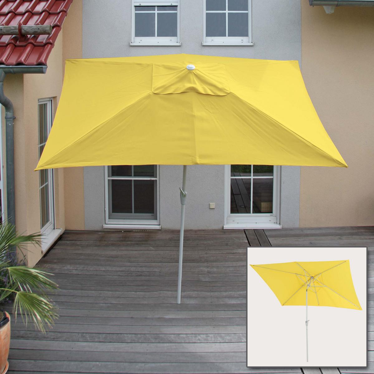 SONNENSCHIRM Gelb - Gelb, Textil (192/295cm) - MCW