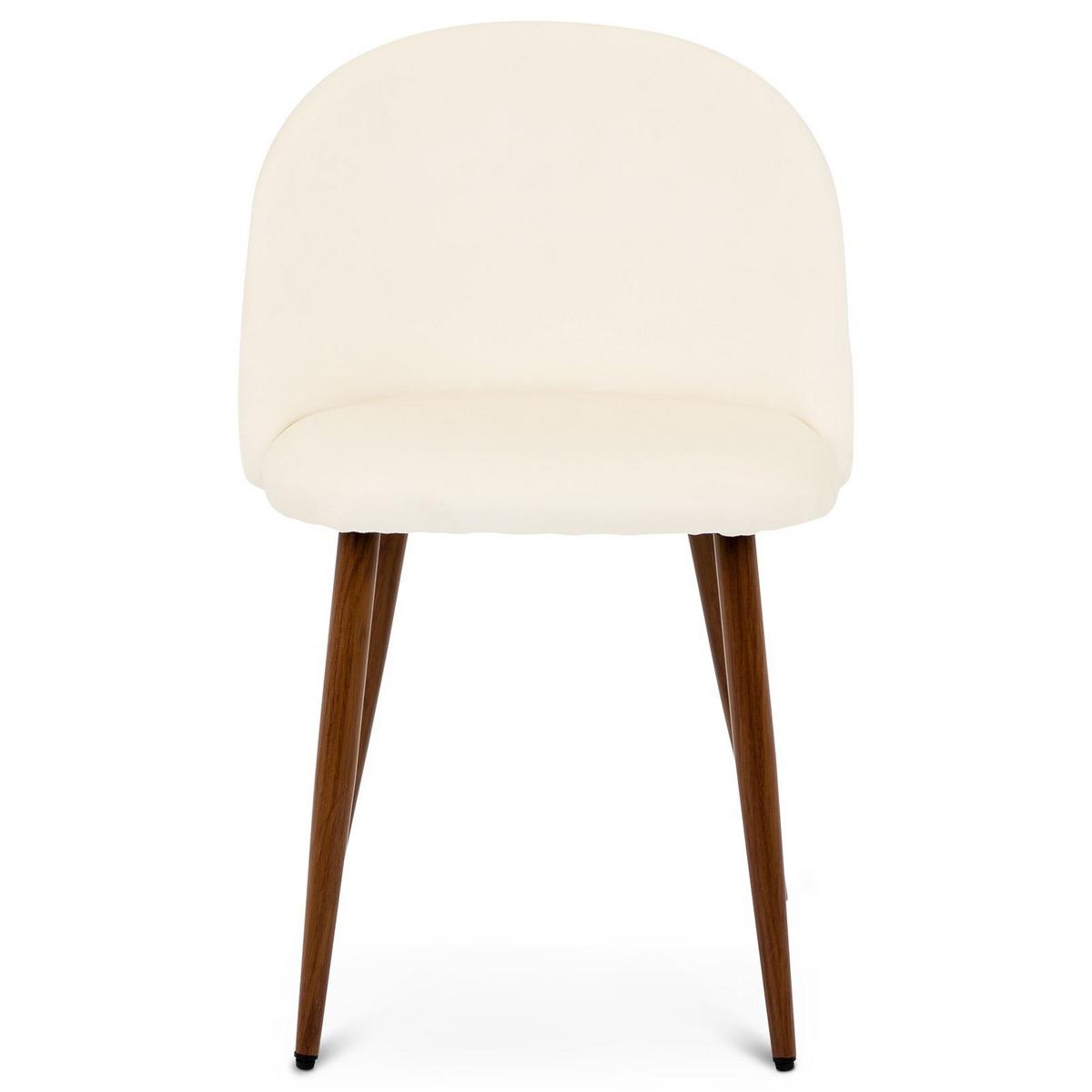 ESSZIMMERSTUHL NAVIA 2er-Set cremeweiß - Creme, Textil (49/76/52cm) - IDIMEX