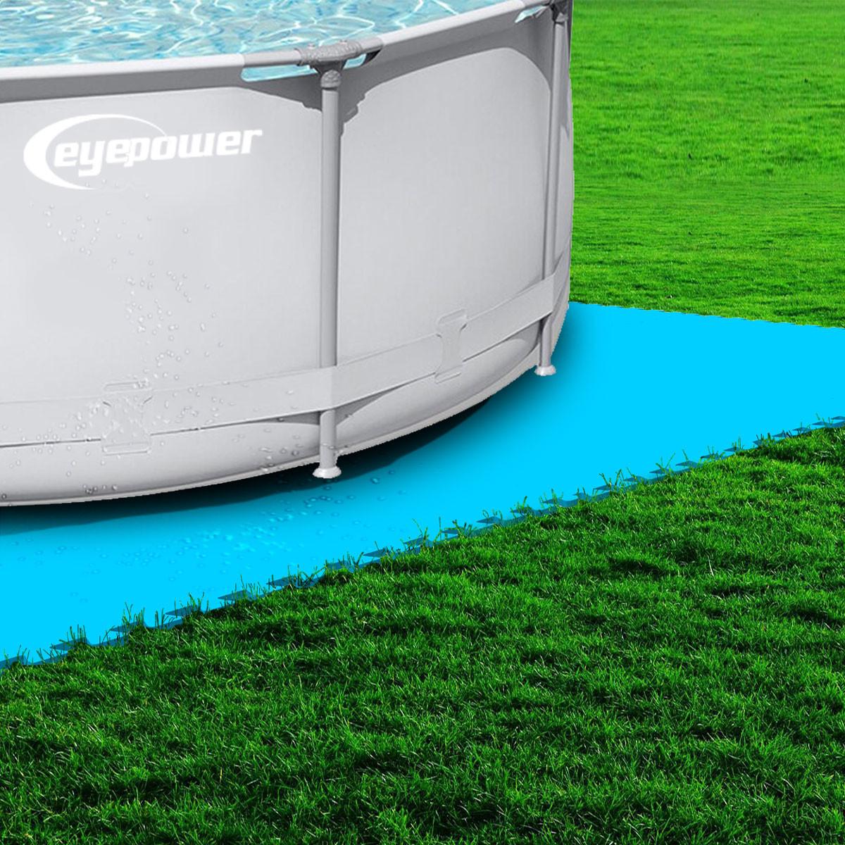 POOLMATTEN 1m² 4 EVA Matten 50 cm Blau - Blau, Kunststoff (50/50cm) - eyepower